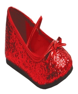 Red Glitter Kids Shoes