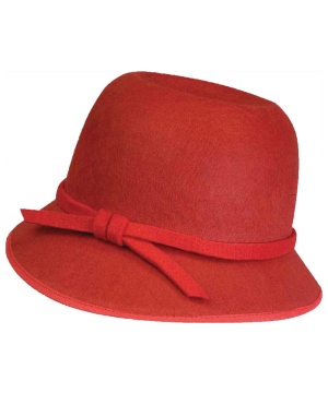 Red Flapper Adult Hat