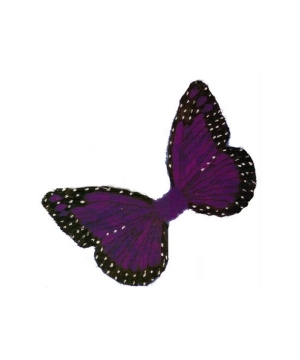Purple Feather Butterfly Wings - Adult Wings