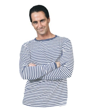 Blue and White Clown Adult Shirt