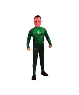 Green Lantern Sinestro Muscle Kids Costume