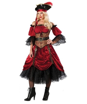 Swashbuckling Scarlet Costume- Adult Costume