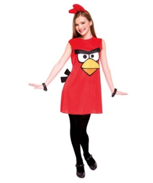 Red Angry Birds Kids Costume