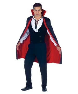 Black and Red Vampire Adult Cape