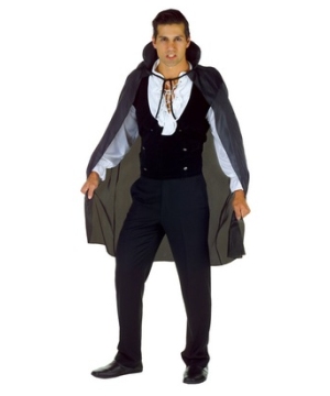 Black Taffeta Adult Cape
