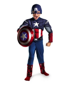 The Avengers Captain America Muscle Kids Costume