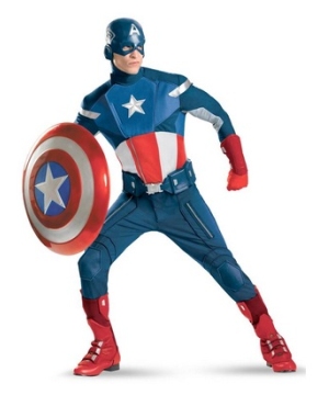 The Avengers Captain America Adult Costume deluxe
