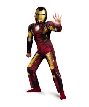 Avengers Iron Man Mark 7 Muscle Kids Costume