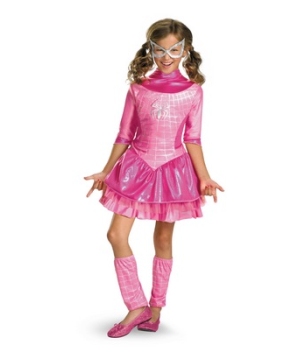 Pink Spider Girl Kids Costume