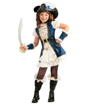 Blue Pirate Girl Costume
