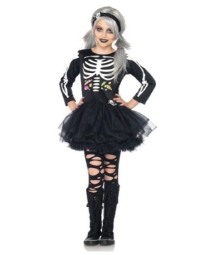 Scary Skeleton Kids Costume