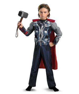 The Avengers Thor Light up Muscle Kids Costume
