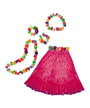 Aloha Pink Kit Adult Costume