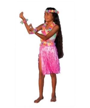 Aloha Pink Kit Kids Costume