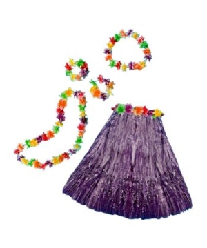 Aloha Purple Kit Adult Costume