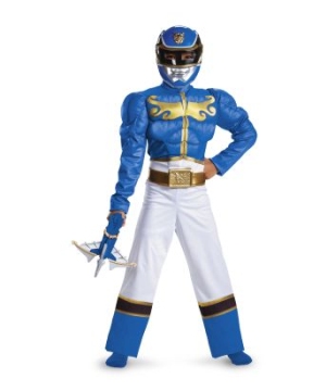 Blue Ranger Megaforce Muscle Kids Costume