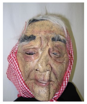 Red Old Lady Adult Mask Red Old Lady Adult Mask