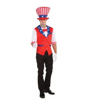 Patriotic Hat and Shirt Adult Costume