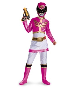 Pink Power Ranger Megaforce Kids Costume deluxe