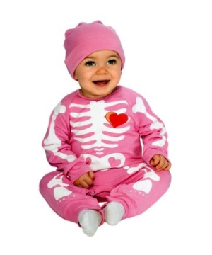 Pink Skeleton Baby Costume