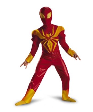 Ultimate Iron Spider Man Muscle Kids Costume