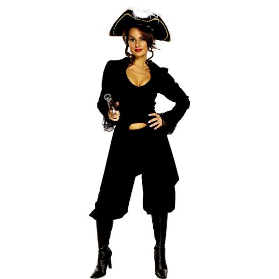 She Captain Black Costume