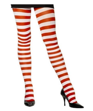 Candy Cane Tights - Adult Accessory