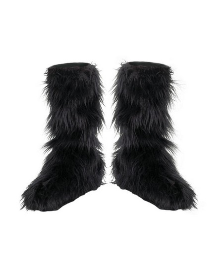 Kids Furry Boot Covers Costume Accessory