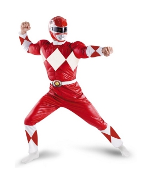 Power Ranger Red Adult Costume Power Ranger Red Adult Costume