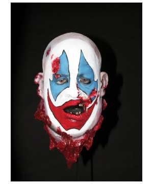 Crazy Clown Head Prop Halloween Decoration