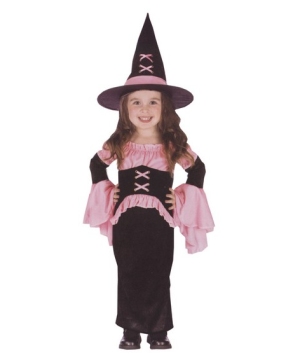 Pretty Pink Witch Kids Costume