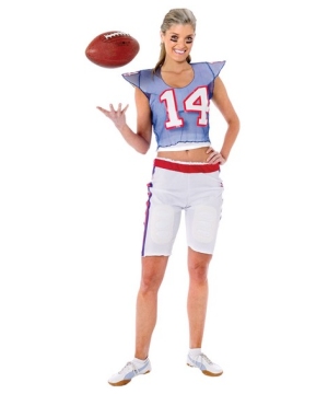 Football Player Girl Costume - Adult Costume