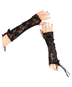 Glovettes Gothic Black Lace Glovettes Gothic Black Lace