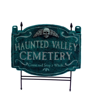 Haunted Valley Cemetery Lawn Signs - Halloween Decoration