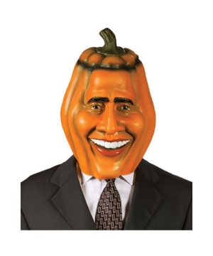 Obama Pumpkin Adult Mask Obama Pumpkin Adult Mask