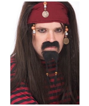 Pirate Adult Mustache and Goatee Set Pirate Adult Mustache and Goatee Set