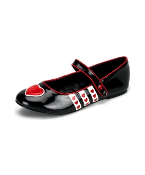 Queen of Hearts Adult Flats Shoes