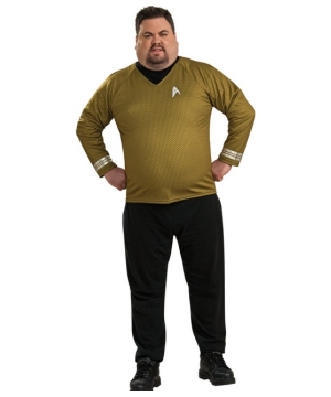 Star Trek Movie Gold Shirt Costume - Adult plus size Costume deluxe