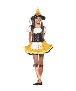 Candy Corn Witch Teen Costume