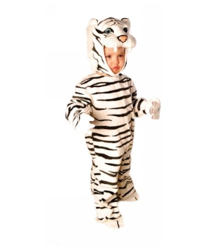 Plush White Tiger Costume - Toddler Costume