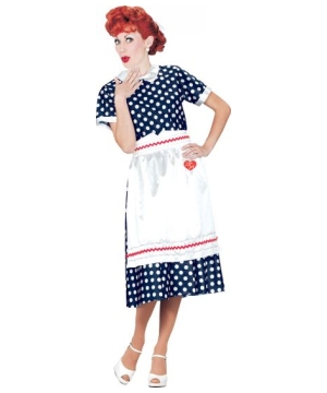 I Love Lucy Polka Dot Dress Adult Costume