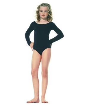 Black Dance Bodysuit Kids Costume