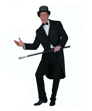 Clown Black Tailcoat - Adult Costume