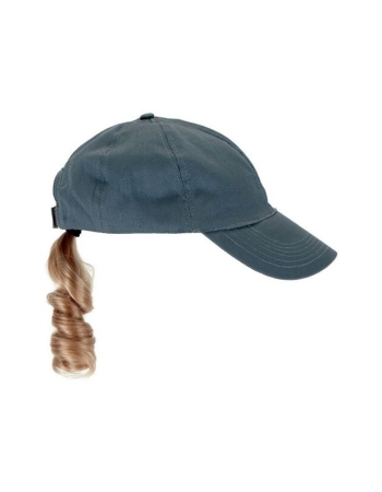 gray baseball cap ponytail hat