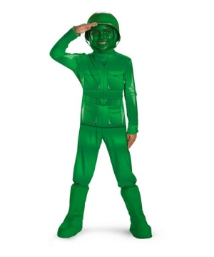 Toy Story Green Army Man Kids Costume deluxe