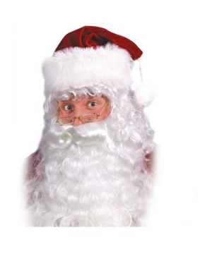 Santa Beard and Wig Set - Adult Costume Accessory