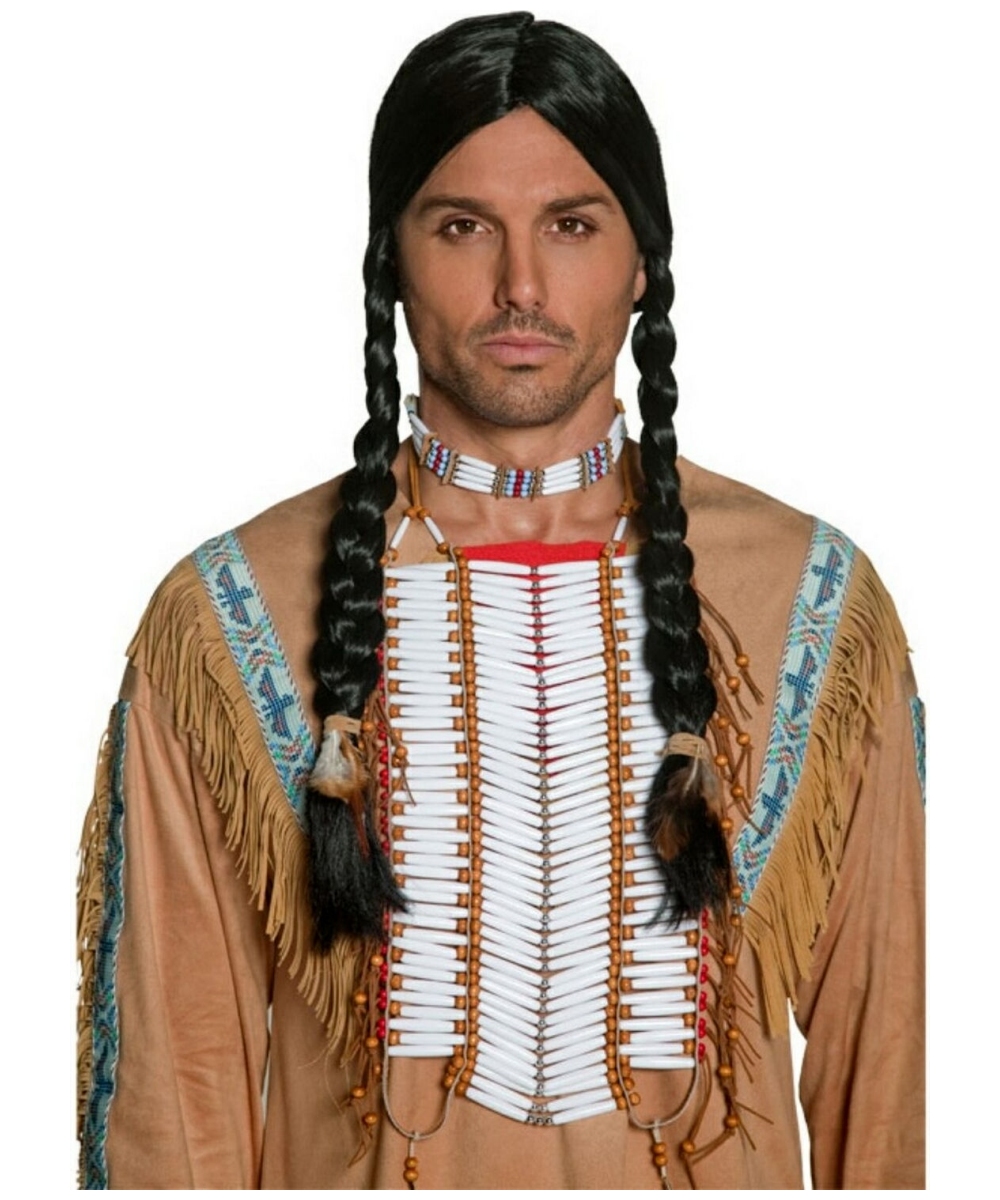 Authentic Western Indian Beaded Breastplate Mens Indian