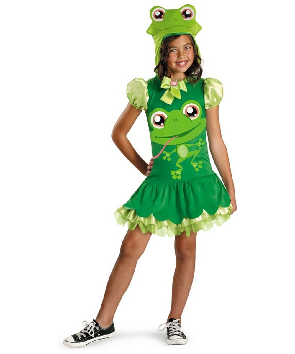 Kids Littlest Pet Shop Frog Girls Costume