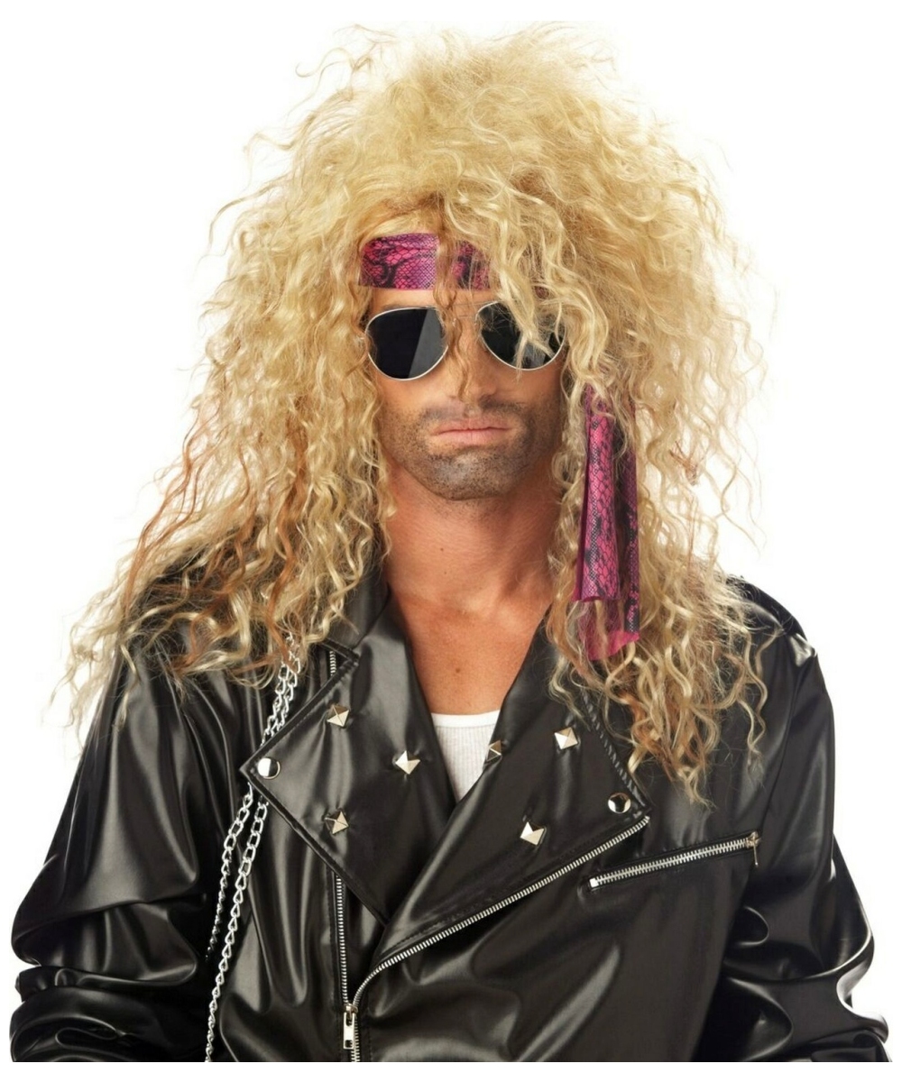 Heavy Metal Rocker Blonde  Wig