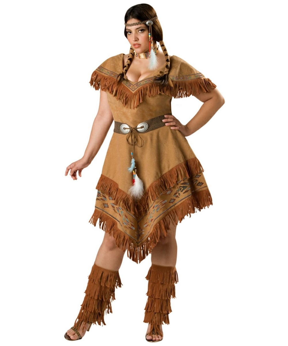 Indian Maiden Adult Plus Size Costume Women Indian Costumes